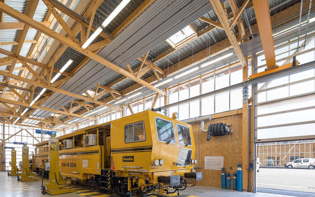 Centre de réparation des engins moteurs et centre – Voie SNCF de la gare de Nantes