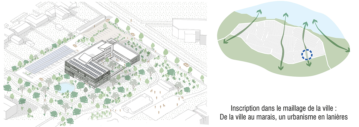 agence architecture DLW : projet de construction du nouveau site administratif de la Communauté de Communes Sud Estuaire à Paimboeuf